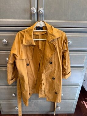 Love Tree Lightweight Mustard Trench Coat